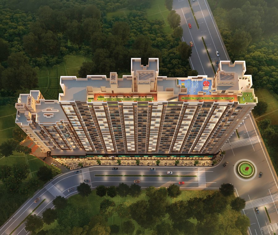 Aerial view of the Ashlar Tattva site
